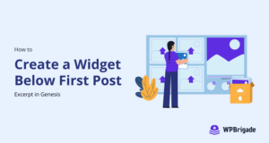How to create a widget below first post excerpt in genesis