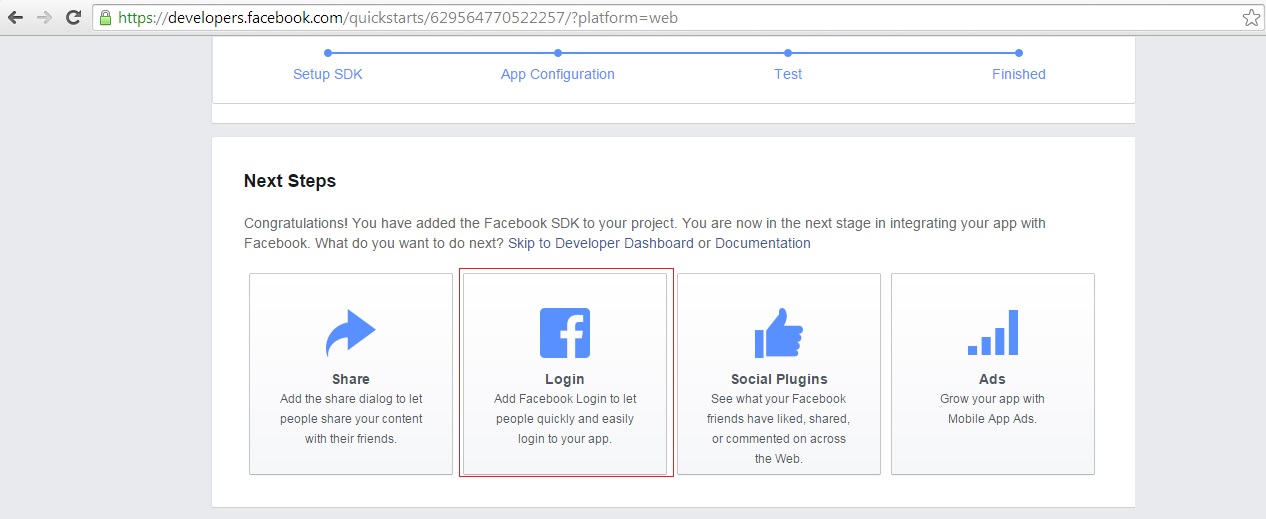 Integrate Facebook Login For A Website