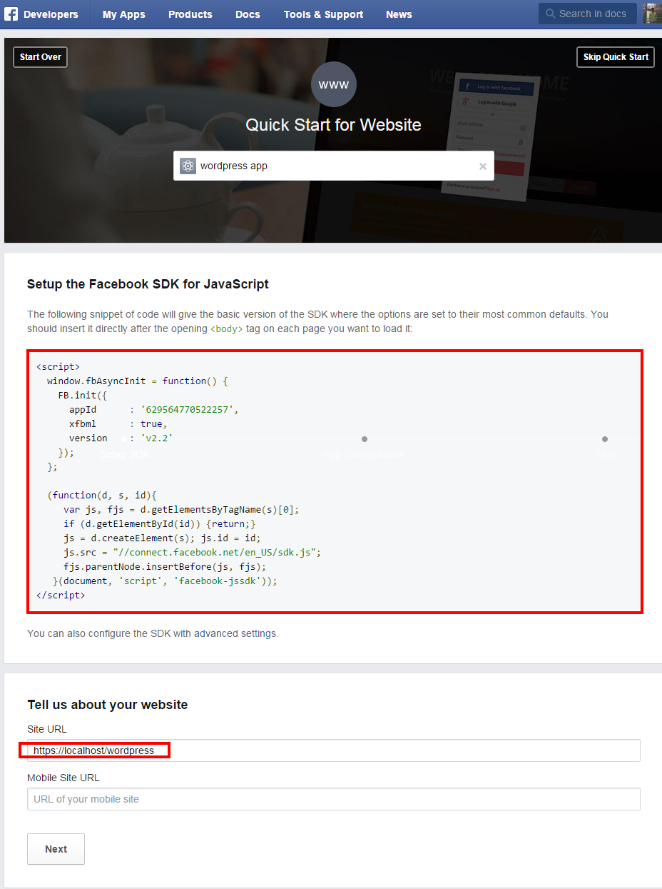 Login with Facebook using JavaScript SDK Tutorial