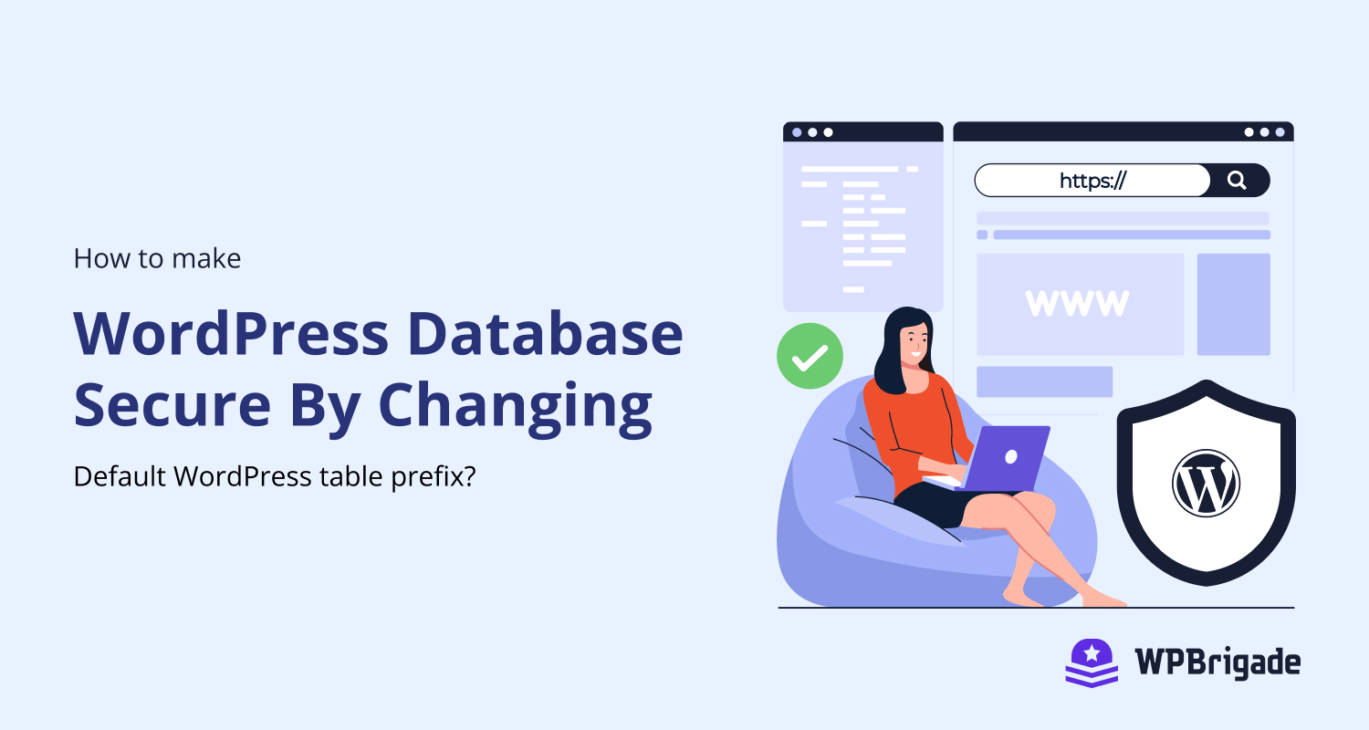 How to make WordPress database secure by changing default WordPress table prefix?