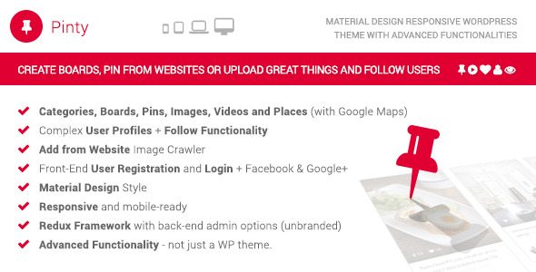 Premium Material Design WordPress Themes