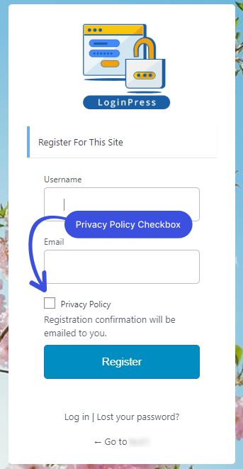 Privacy Policy Checkbox