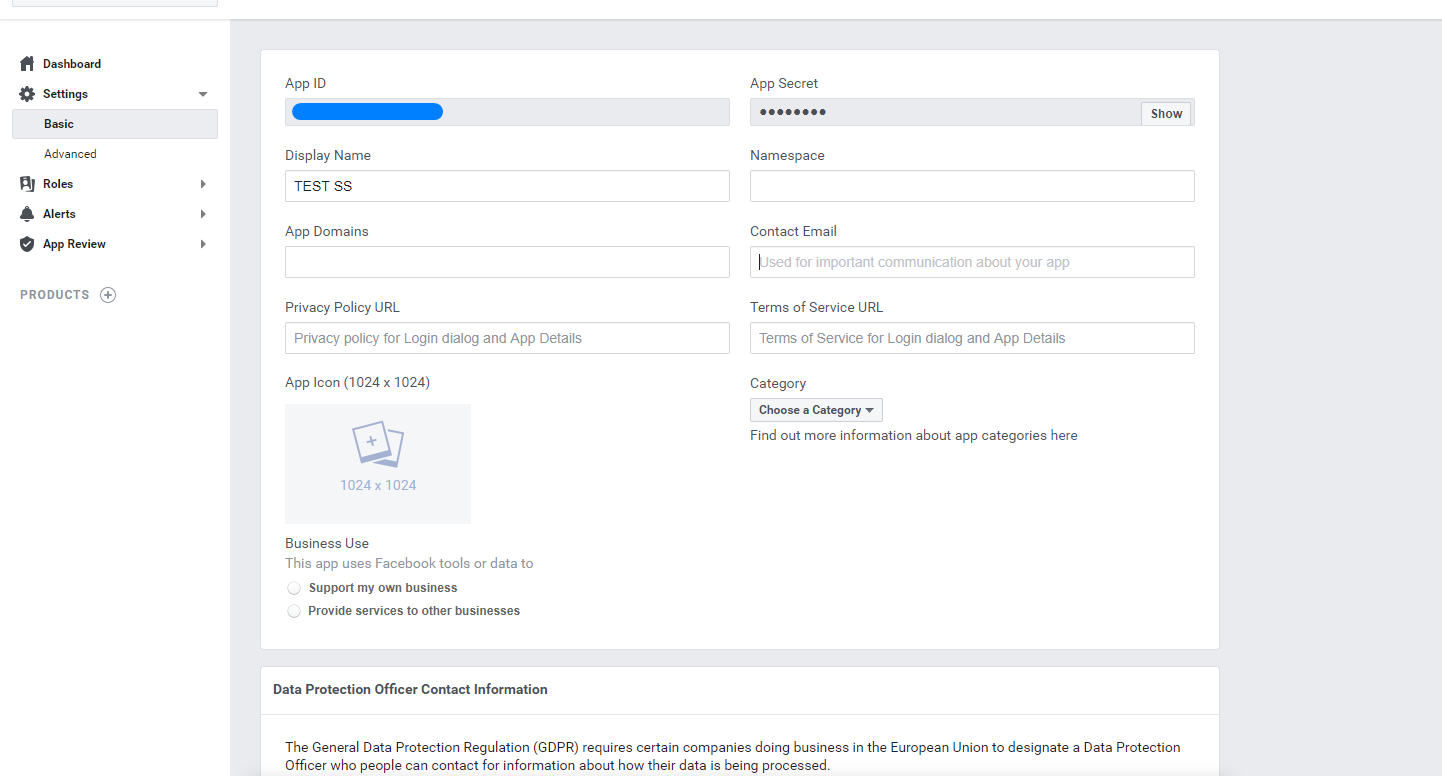 How to create Facebook App and get App ID and secret