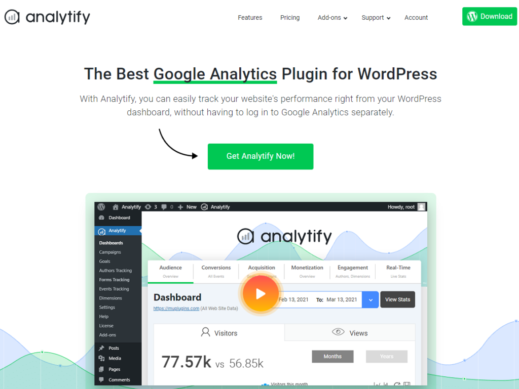 Analytify Homepage