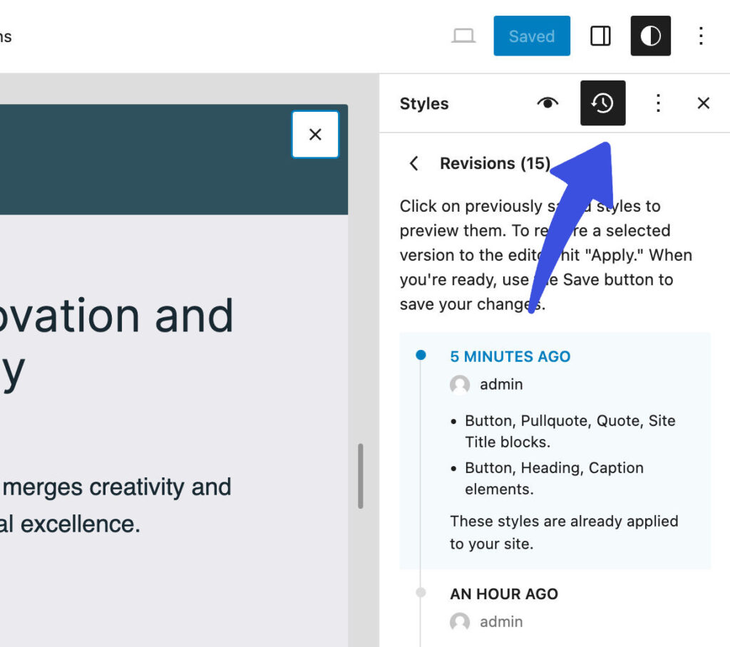 Enhanced Style Revisions in WordPress 6.5
