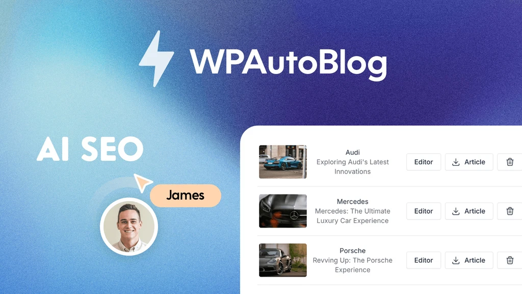 wp auto blog plugin cover image