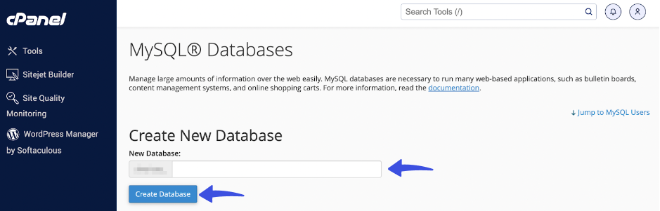 create database