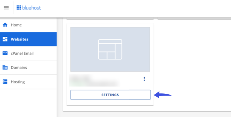 settings button