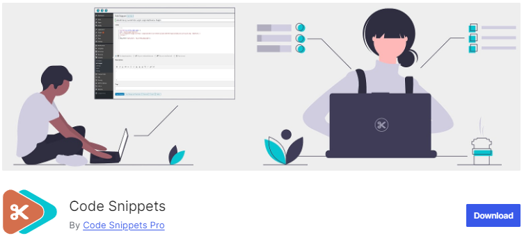 Code Snippet Plugin WordPress org screen