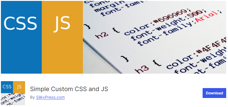 Simple Custom CSS and JS 