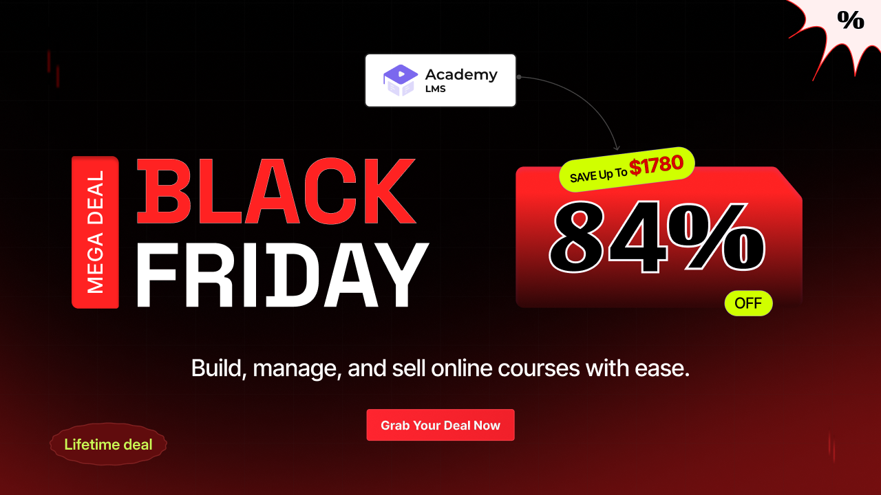 Academy LMS Black Friday Deals Banner