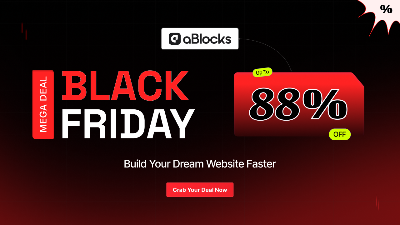 aBlocks Black Friday Deals Banner