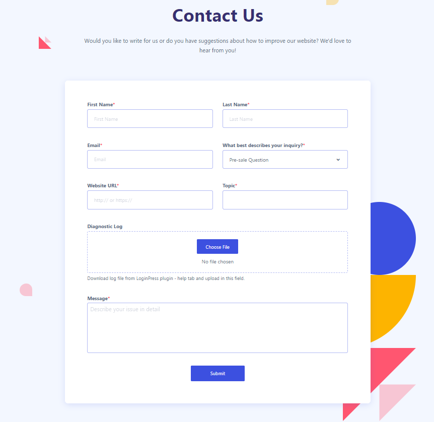 Contact Form - Best WordPress Practices