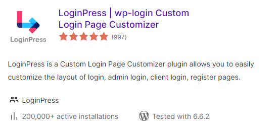 LoginPress - Best WordPress Practices