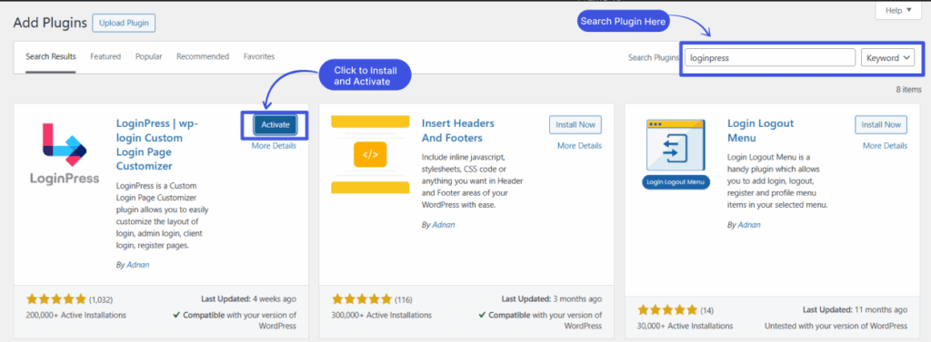 Loginpress plugin installation on wordpress to learn how long does it take to learn wordpress