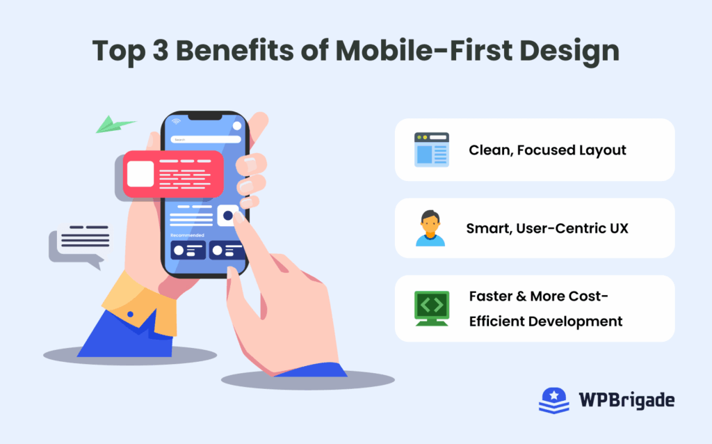 Top 3 benefits of mobile first design strategy