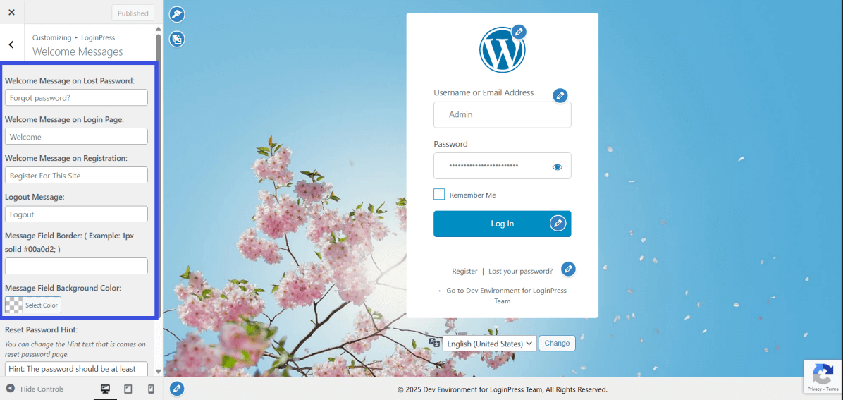 LoginPress Custom login Page
