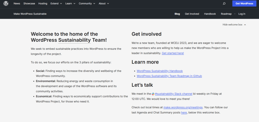 Sustainable wordpress development trends