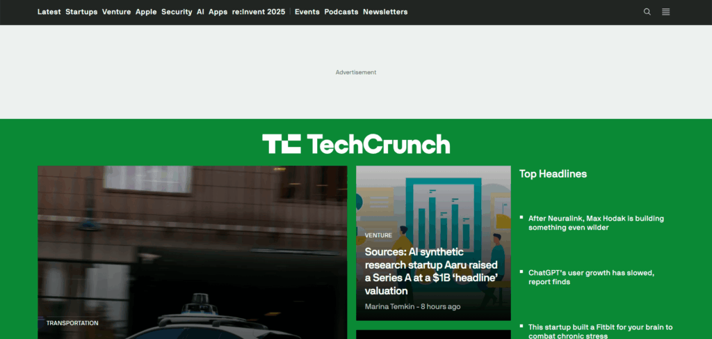 Techcrunch wordpress