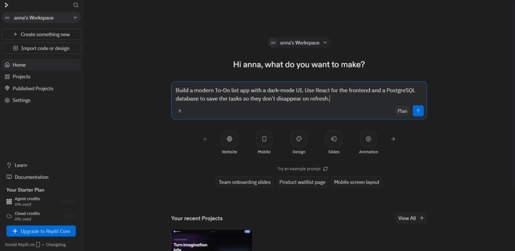 Add your prompt into the replit ai coding assistant for replit ai review