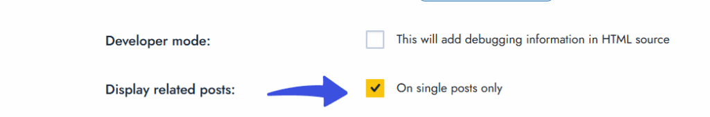 Display related posts using rpt plugin