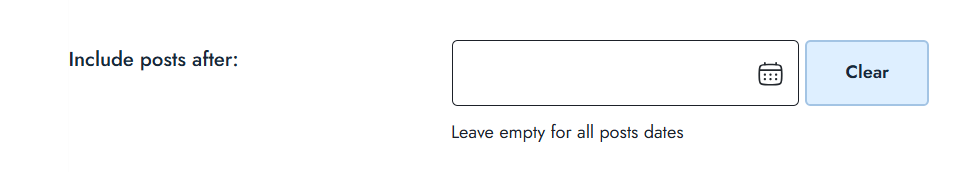 Select dates to show posts on related posts in rpt