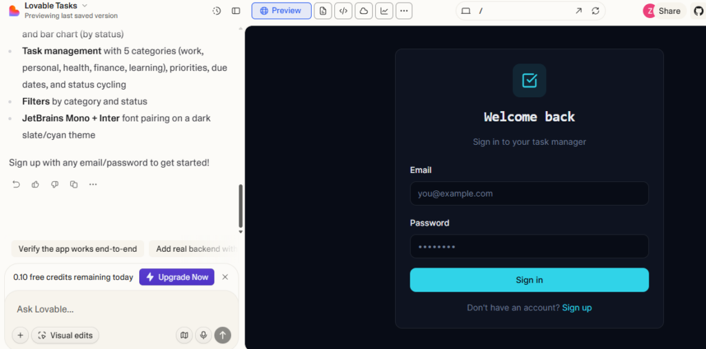 Task Manager APP with AI