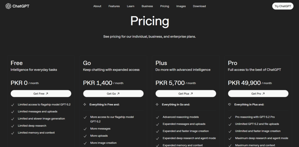 Chatgpt vs gemini pricing plans