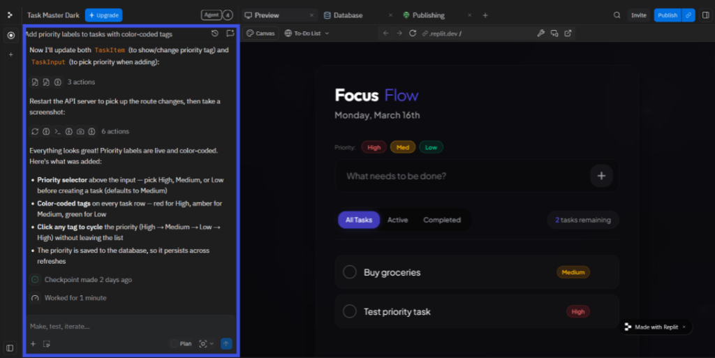 Utilize chat in replit ai 