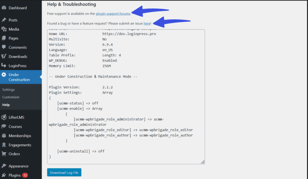 Support and community forums in ucmm
