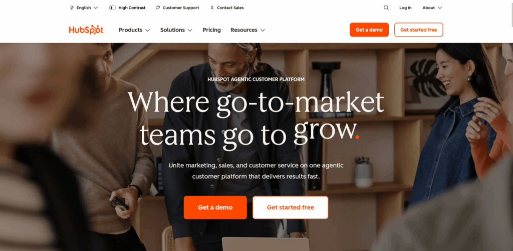 What is hubspot website and homepage
