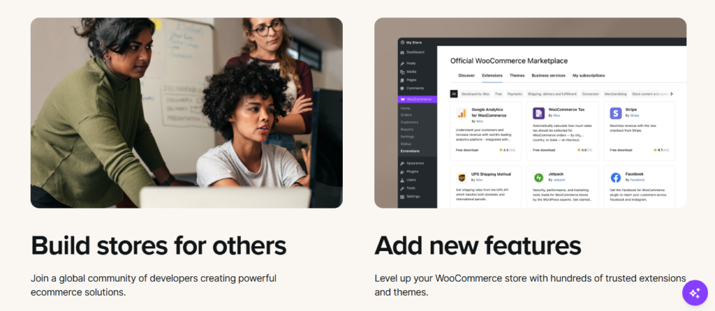 WooCommerce products list in the WordPress admin